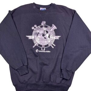 Vintage Idaho Vandals 1992 Jazz Festival Crewneck black/silver size XL